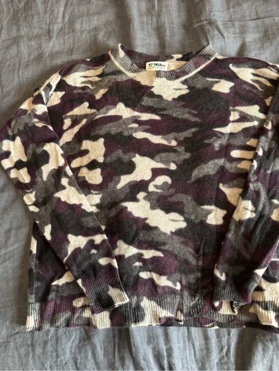 27 Miles Sweaters - Cashmere camo sweater